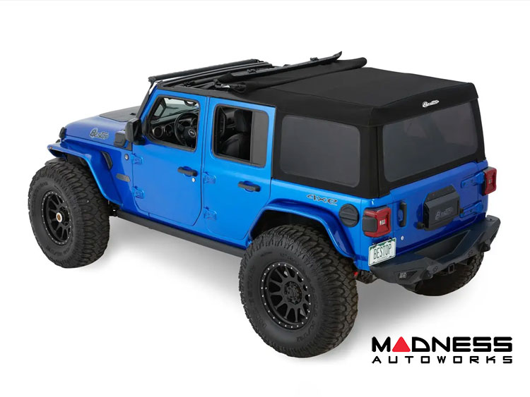 Jeep Wrangler JL Soft Top - Supertop Squareback by Bestop - Black Twill